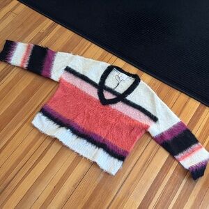 Cinq à Sept Multicolor V-Neck Sweater